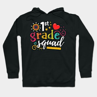 1St First Grade Squad Student Teacher Gift Back To School Hoodie